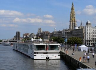Lage waterstanden in Europa doen aantal cruiseschepen in Antwerpen verdubbelen